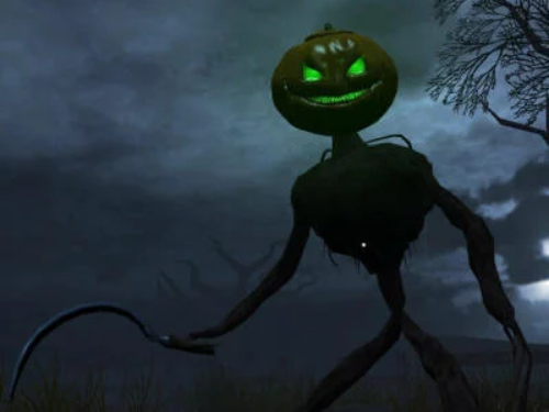 Joc Farm de terror: cap de carbassa  en línia