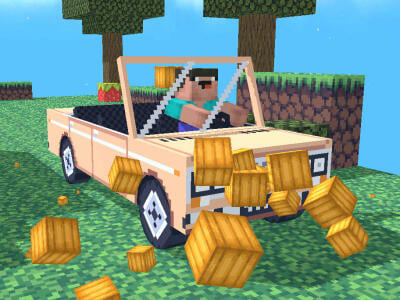 Joc Noob: Obby en un cotxe  en línia