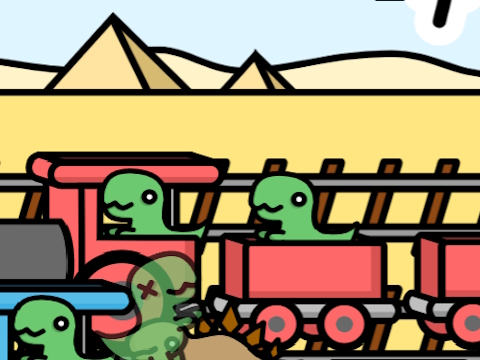 Joc Ferrocarril dino  en línia