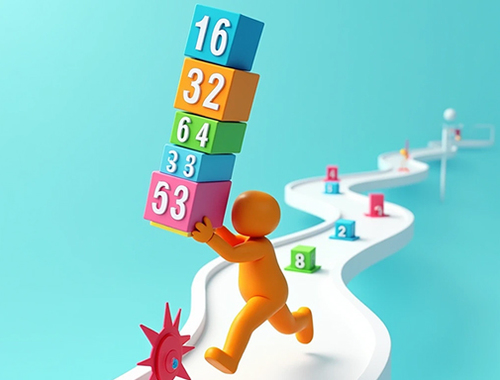 Joc Cube Stack 2048  en línia