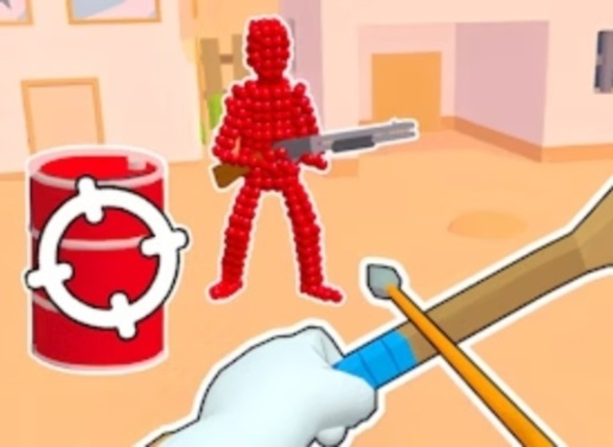 Joc Stickman Archer disparant fletxes a Reds  en línia