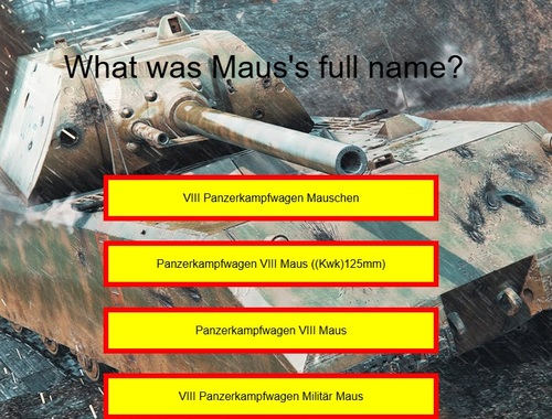 Joc Test de tancs: Maus  en línia