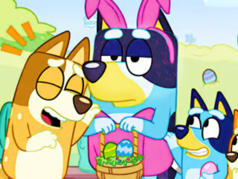 Joc Jigsaw Puzzle: Bluey Pasqua Dress Up  en línia