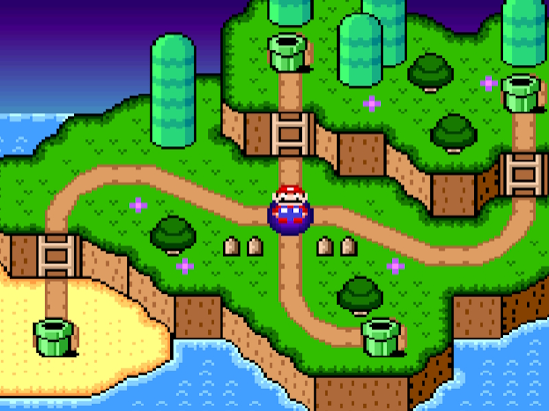 Joc Super Mario World Legend of the Four Keys en línia