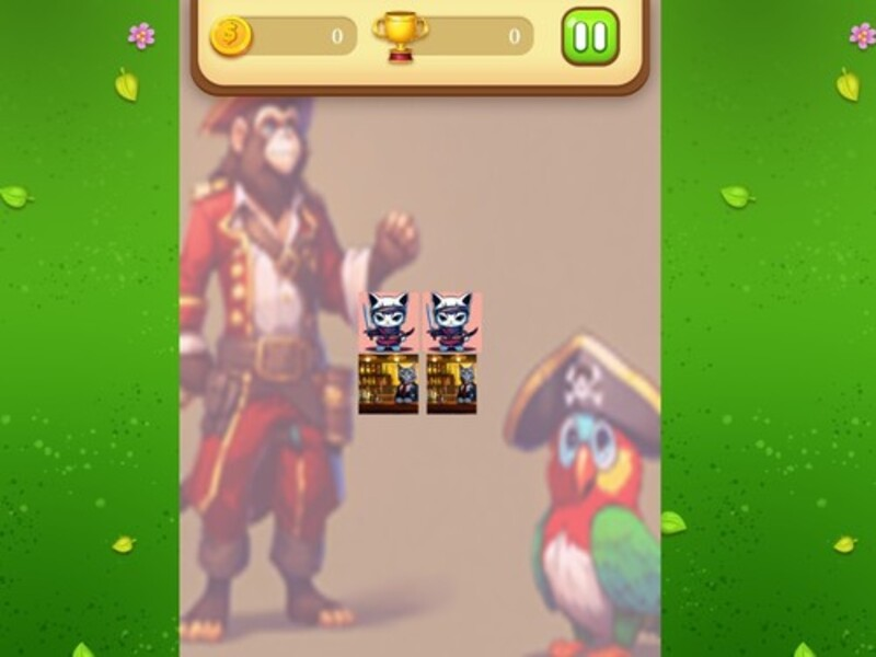 Joc Pirate Cat Memory Match en línia