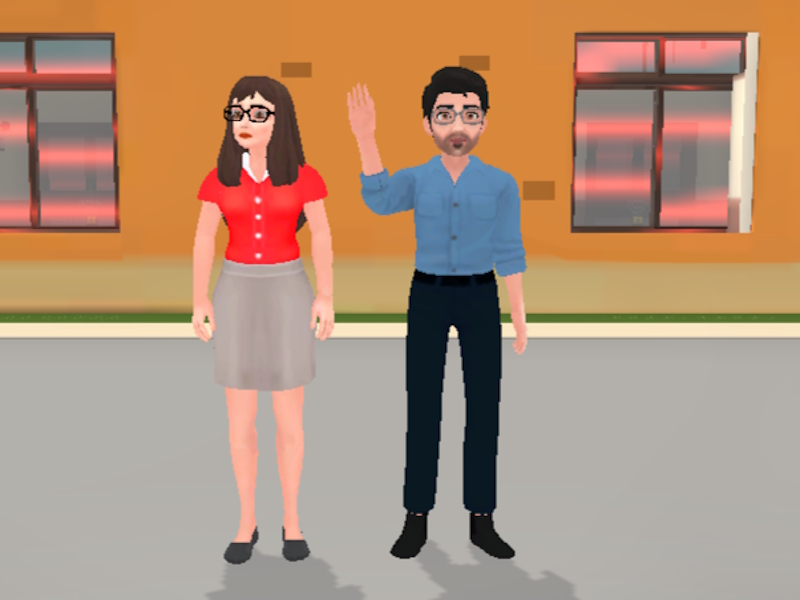 Joc Històries escolars: professor SIM en línia