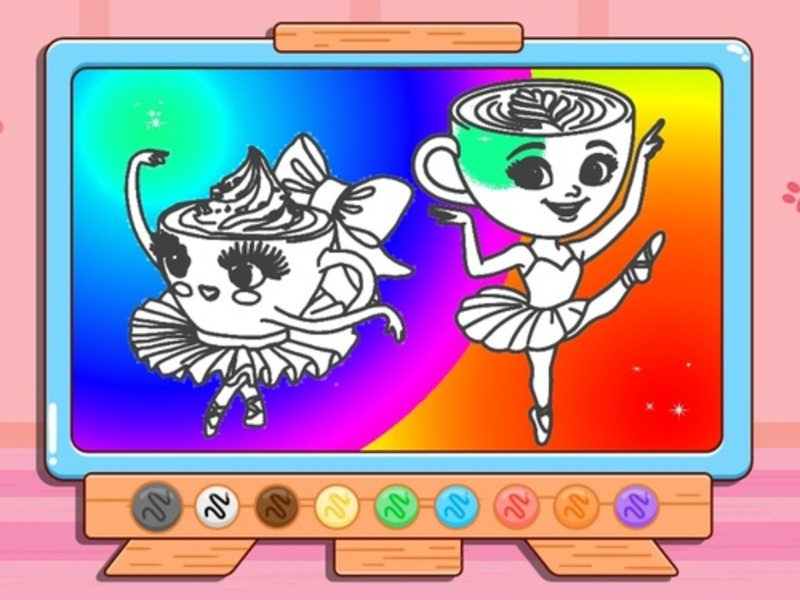 Joc Llibre per pintar: Ballerina Cappuccin en línia