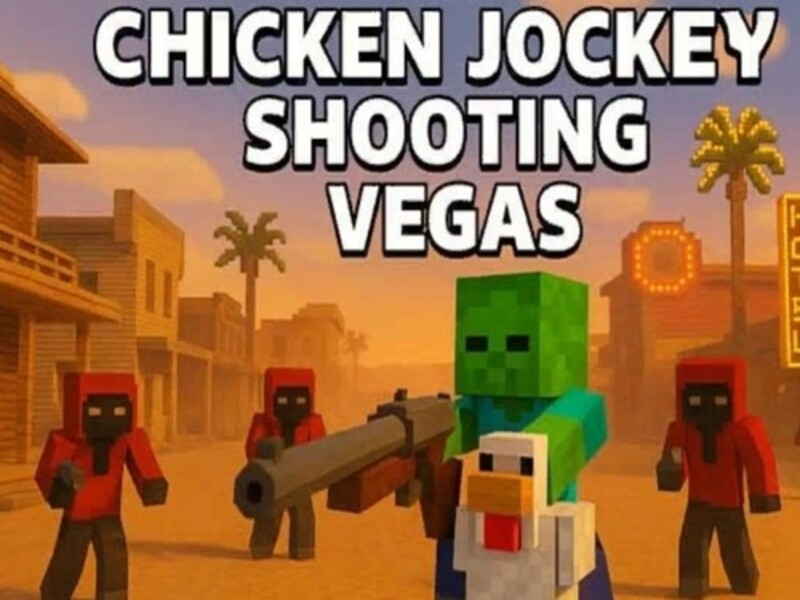 Joc Pollastre disparant a Vegas en línia