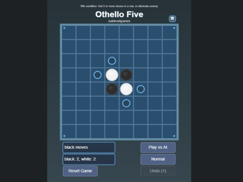 Joc Othello cinc en línia