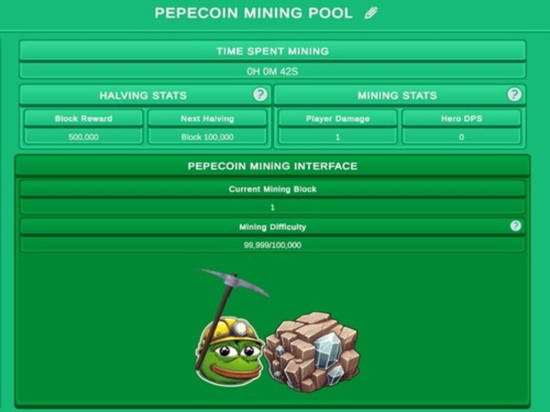 Joc Pepecoin Miner Simulador en línia