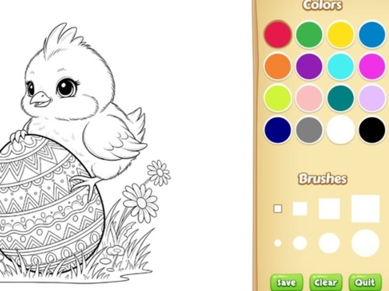 Joc Llibre per pintar de Pasqua per a nens en línia