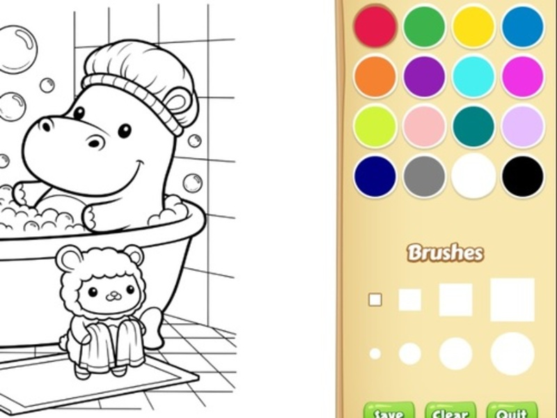 Joc Llibre de pintar per a nens acollidors per a nens en línia