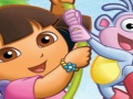 Joc Trencaclosques Fun Dora amb botes  en línia