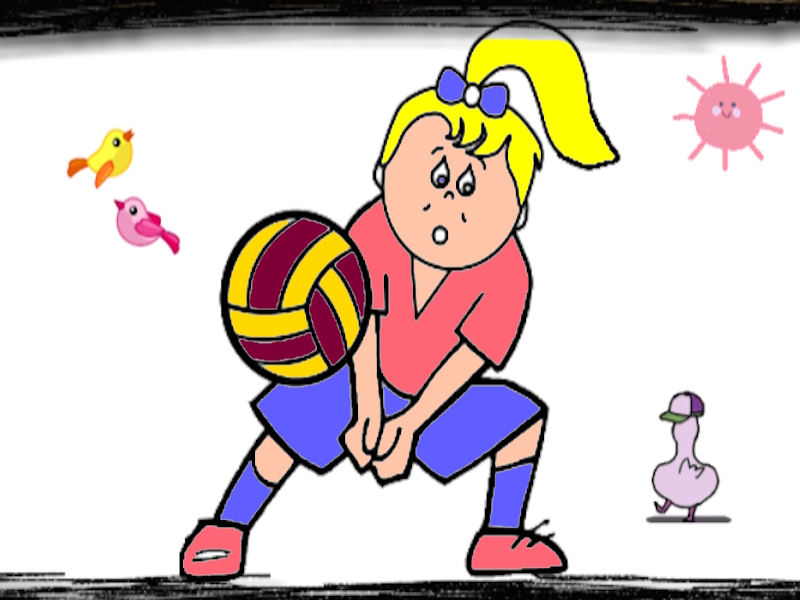 Joc Colorant de voleibol en línia