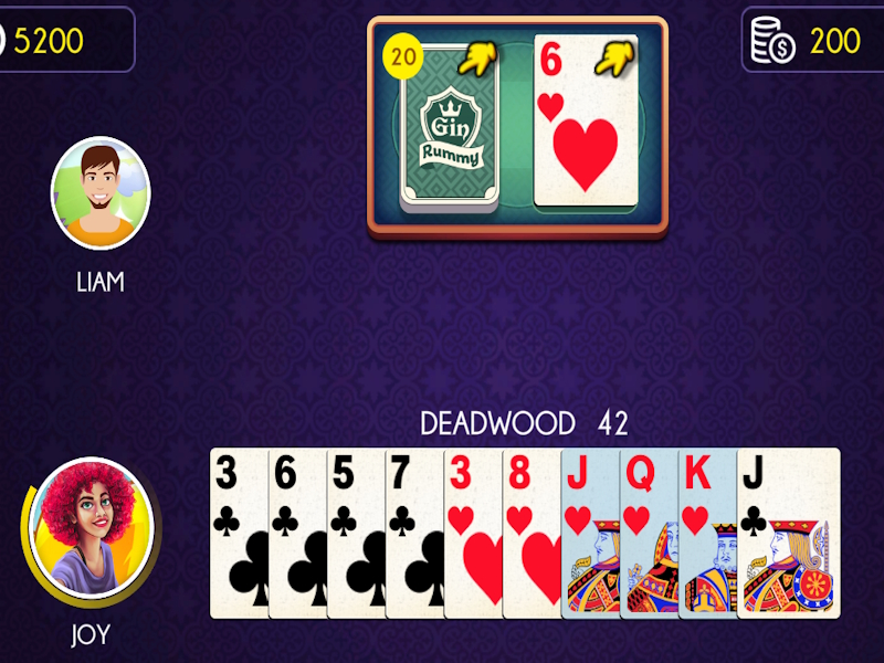 Joc Gin Rummy en línia