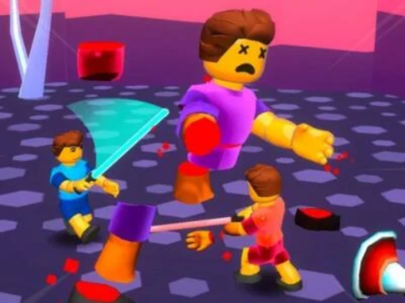 Joc Hero Blocks Arena! Ragdoll Sword Fight en línia
