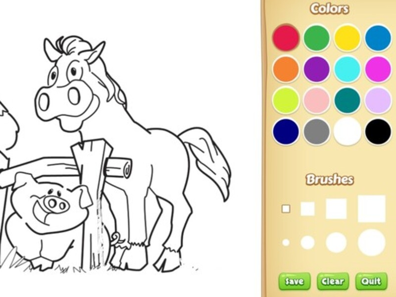Joc Llibre de pintar animals de granja per a nens en línia