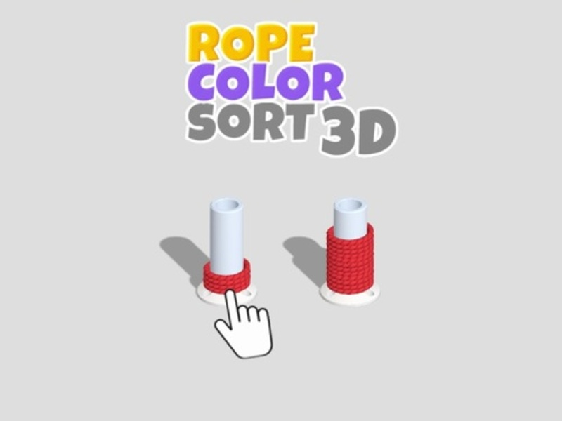 Joc Ordena el color de la corda 3D en línia