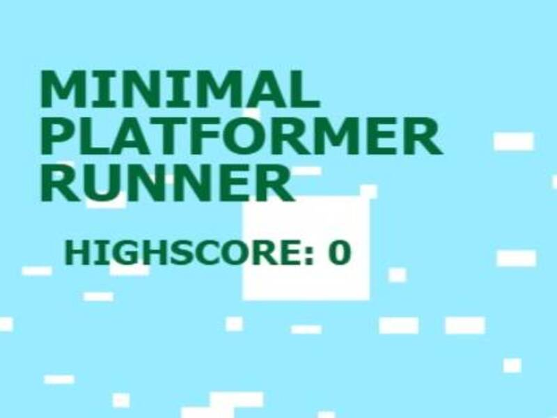 Joc Minimal Platformer Runner en línia