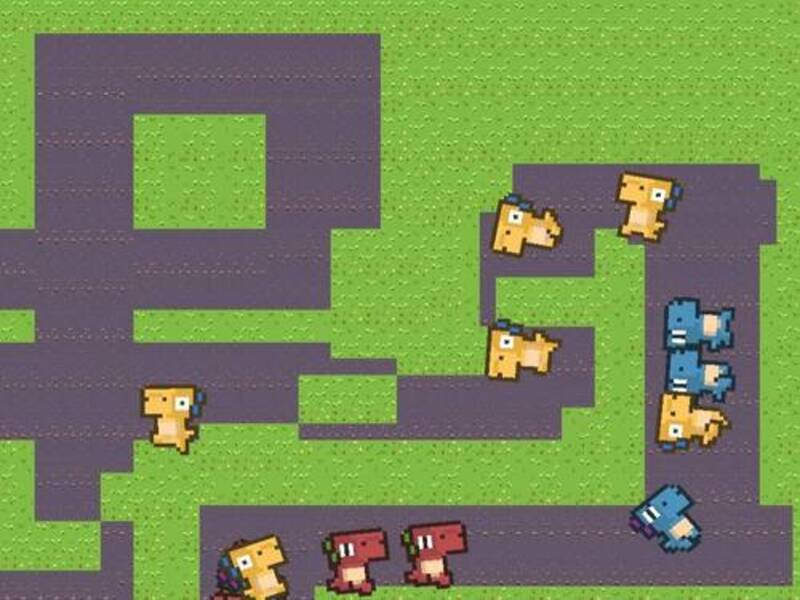 Joc Dino Defensa 2d en línia