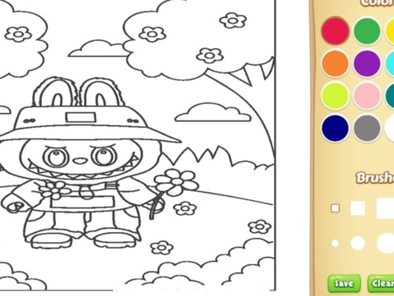 Joc Cute Labubu per pintar llibre per a nens en línia