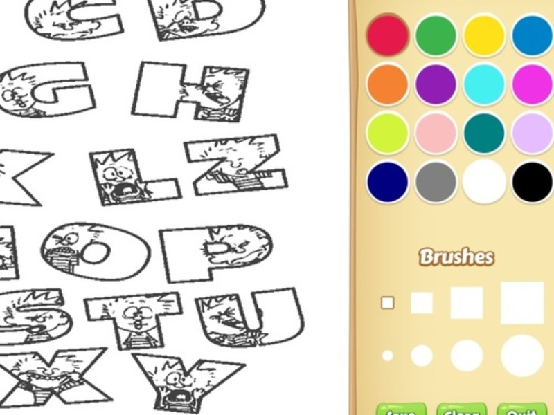 Joc Llibre de pintar animals alfabet per a nens en línia
