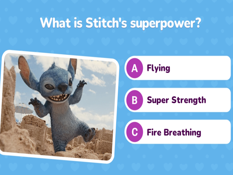 Joc Lilo & Stitch Quiz Challenge en línia