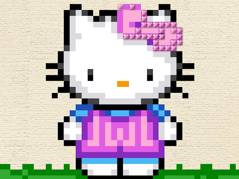 Joc Hello Kitty Cross Stitch en línia