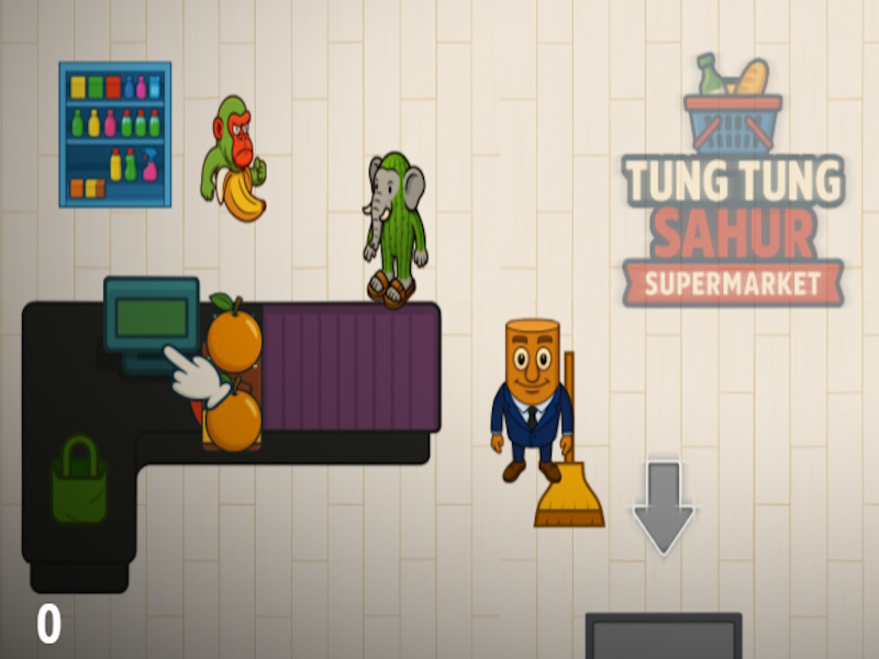 Joc Supermercat Tung Tung Sahur en línia