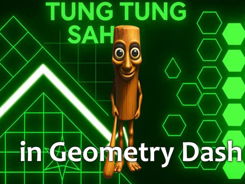 Joc Tung Tung Sahur a Geometry Dash en línia